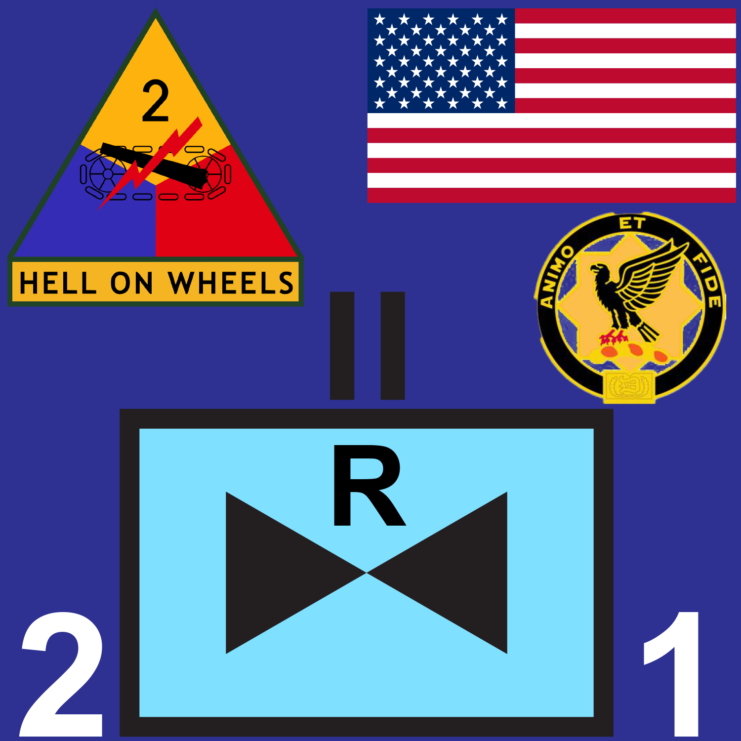 BLU 2-1 CAV (R) short v1